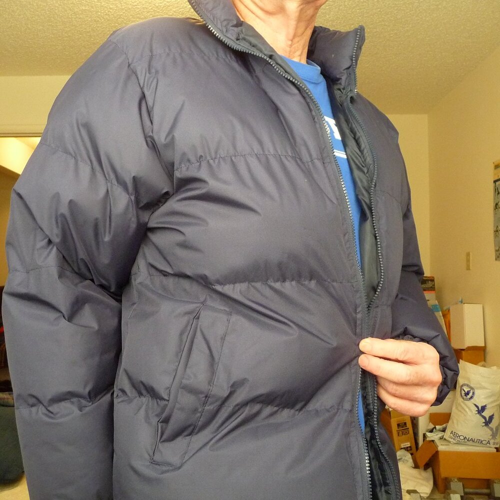Jacket, puffer style, cool/cold weather use, men/women